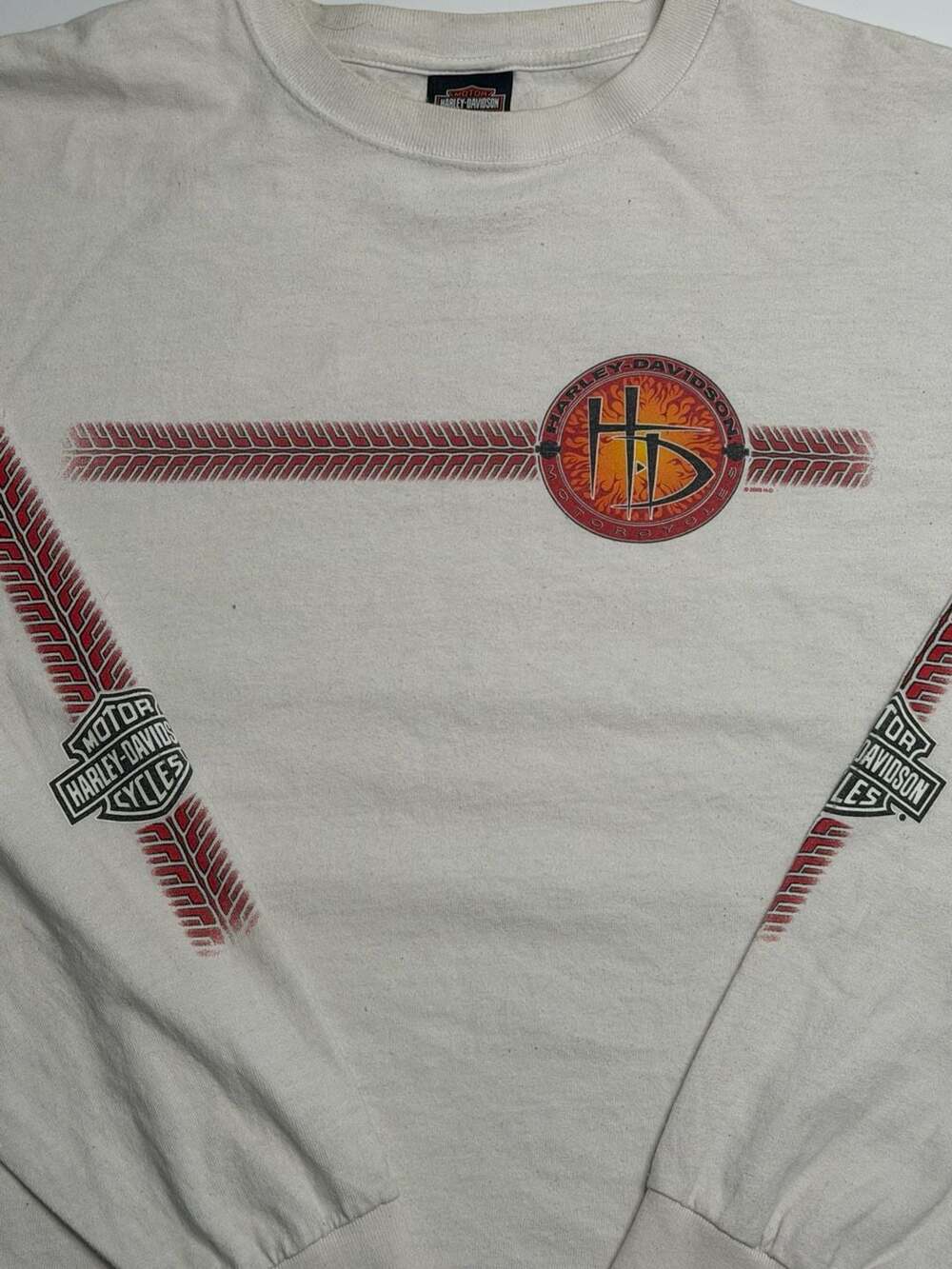 Harley-Davidson Indianapolis Indiana Long Sleeve T-Shirt 2X-Large White Motorcyc - Picture 5 of 7